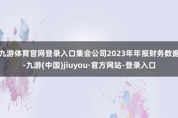 九游体育官网登录入口集会公司2023年年报财务数据-九游(中国)jiuyou·官方网站-登录入口